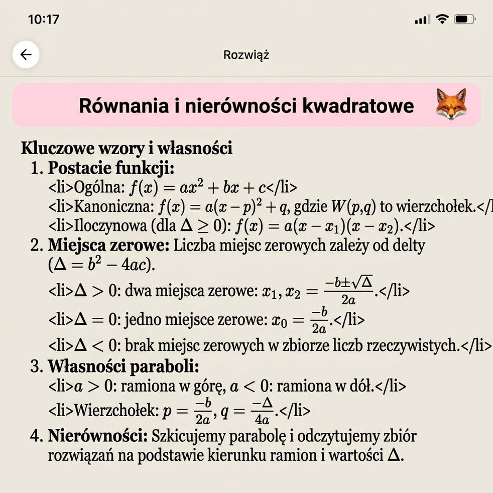 Matematyka Matura 2026 nauka